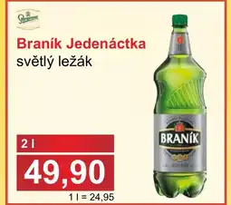 PLUS JIP Braník Jedenáctka světlý ležák nabídka