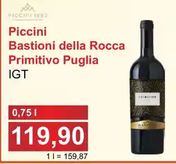 PLUS JIP Piccini Bastioni della Rocca Primitivo Puglia nabídka