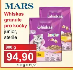 PLUS JIP Whiskas granule pro kočky nabídka