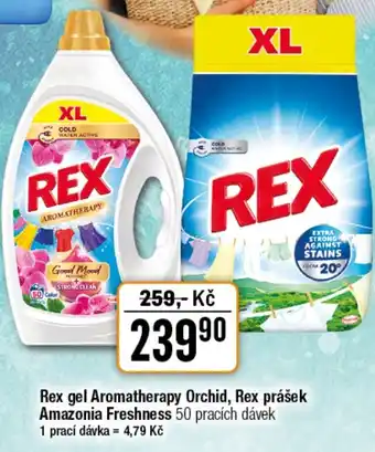 TEMPO Rex gel Aromatherapy Orchid, Rex prášek Amazonia Freshness nabídka