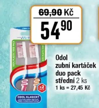 TEMPO Odol zubní kartáček duo pack střední nabídka