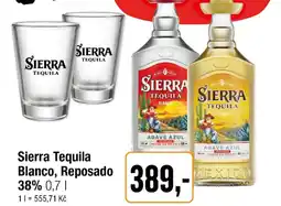 TEMPO Sierra Tequila Blanco, Reposado 38% nabídka