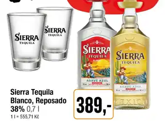 TEMPO Sierra Tequila Blanco, Reposado 38% nabídka