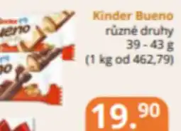 Potraviny CZ Kinder Bueno nabídka