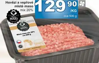 Jip Hovězí a vepřové mleté maso mix 20% nabídka