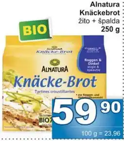 Jip Alnatura Knäckebrot žito + špalda nabídka