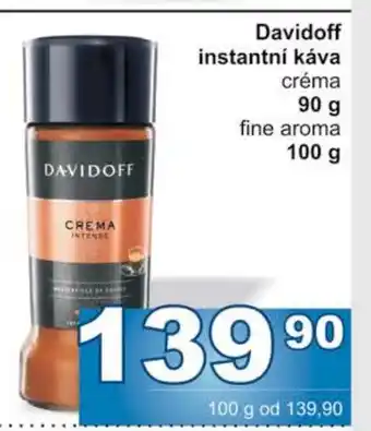 Jip Davidoff instantní káva créma fine aroma nabídka