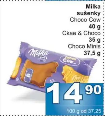 Jip Milka sušenky Choco Cow Ckae & Choco Choco Minis nabídka