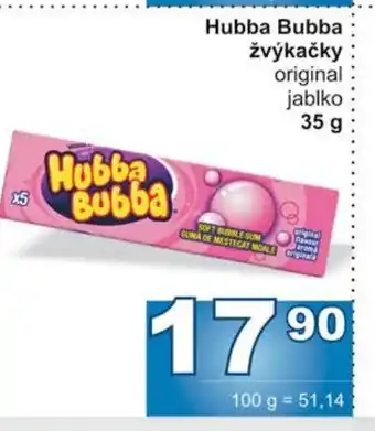 Jip Hubba Bubba žvýkačky original jablko nabídka