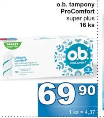 Jip O.B. tampony ProComfort super plus nabídka