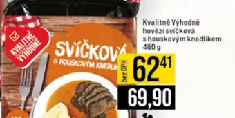 Jip Kvalitně Výhodně hovězí svíčková s houskovým knedlíkem nabídka