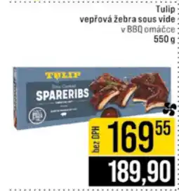 Jip TULIP vepřová žebra sous vide nabídka