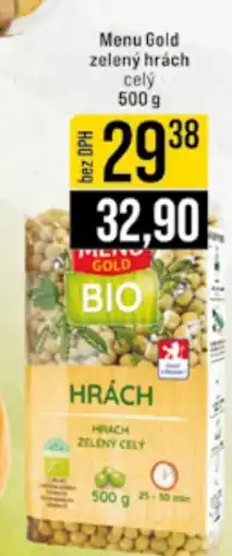 Jip Menu Gold zelený hrách nabídka