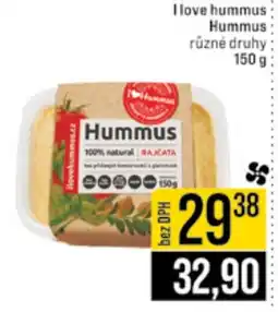 Jip I love Hummus nabídka