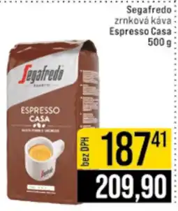 Jip Segafredo zrnková káva nabídka