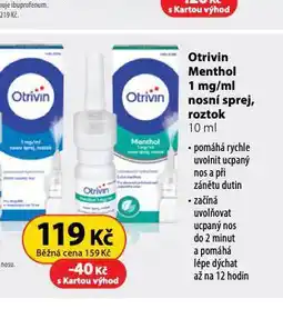 Dr. Max Otrivin menthol nabídka