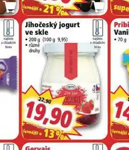 Norma Jihočeský jogurt ve skle nabídka