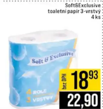 Jip Soft & Exclusive toaletní papír 3-vrstvý nabídka