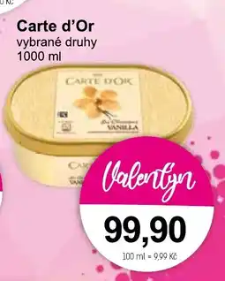 Konzum CARTE D'OR nabídka