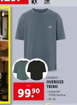 Lidl Oversize triko nabídka