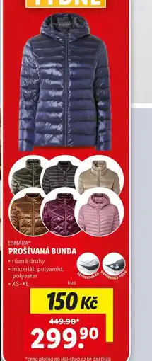 Lidl Prošívaná bunda nabídka