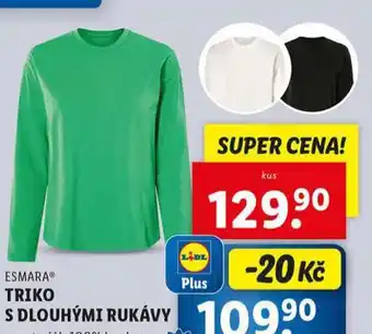 Lidl Triko s dlouhými rukávy nabídka