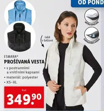 Lidl Pprošívaná vesta nabídka