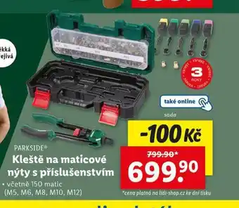 Lidl Kleště na maticové nýty s příslušenstvím nabídka