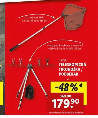 Lidl Teleskopická trojnožka / podběrák nabídka