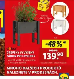 Lidl Dřevěný vyvýšený záhon pro bylinky nabídka