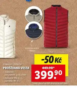 Lidl Prošívaná vesta nabídka