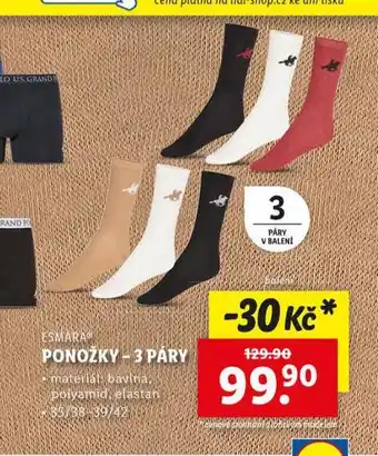 Lidl Ponožky nabídka