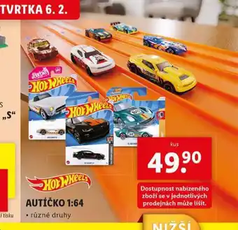 Lidl Autíčko 1:64 nabídka