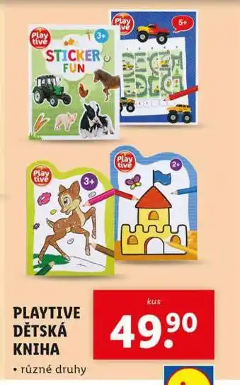 Lidl Playtive dětská kniha nabídka