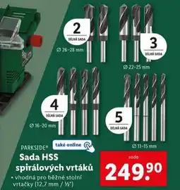 Lidl Sada hss spirálových vrtáků nabídka