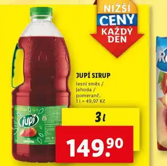 Lidl Jupí sirup nabídka