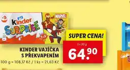 Lidl Kinder vajíčka s překvapením nabídka