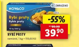 Lidl Nowaco rybí prsty nabídka