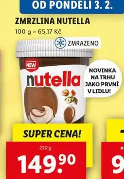 Lidl Zmrzlina nutella nabídka