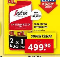 Lidl Segafredo intermezzo zrnková káva nabídka