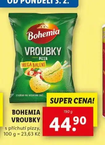 Lidl Bohemia vroubky nabídka