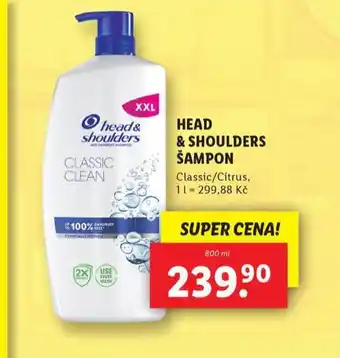 Lidl Head&shoulders šampon nabídka