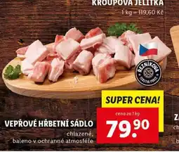 Lidl Vepřové hřbetní sádlo nabídka