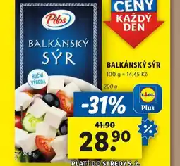 Lidl Balkánský sýr nabídka