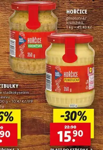 Lidl Hořčice nabídka