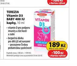 Dr. Max Terezia vitamin d3 baby 400 iu nabídka