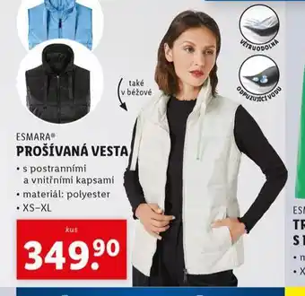 Lidl Prošívaná vesta nabídka