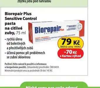 Dr. Max Biorepair plus sensitive control pasta na citlivé zuby nabídka