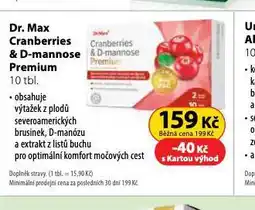 Dr. Max Dr. max cranberries & d-mannose premium nabídka