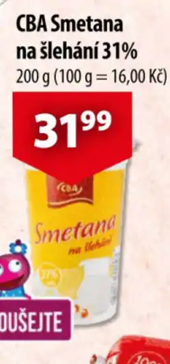 CBA CBA Smetana na šlehání 31% nabídka